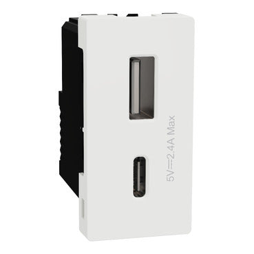 امبير 2.4 (USB (A+C بريزة ميلوز